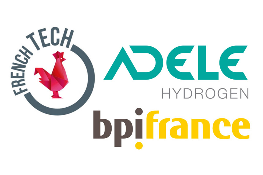 Logos Adele Hydrogen, La French Tech and Bpifrance